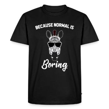 Zèbres zèbres - T-shirt Premium bio Homme - noir - Devant - Nico (187cm)