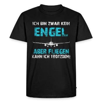 Pilot flying - Men's Premium Organic T-Shirt - black - Front - Nico (187cm)