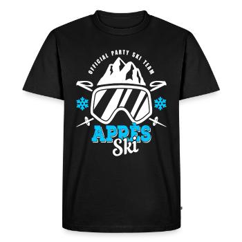 Tour après-ski à Apres - T-shirt Premium bio Homme - noir - Devant - Nico (187cm)