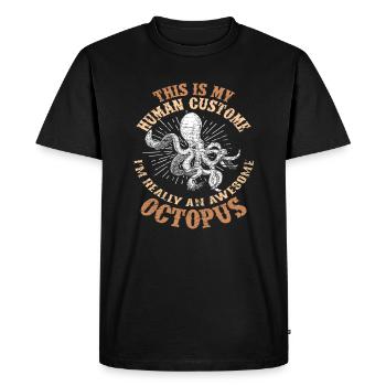 Costume de poulpe - T-shirt Premium bio Homme - noir - Devant - Nico (187cm)
