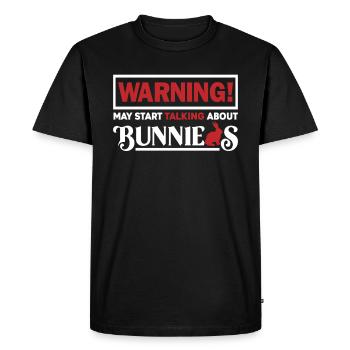 lièvre - T-shirt Premium bio Homme - noir - Devant - Nico (187cm)