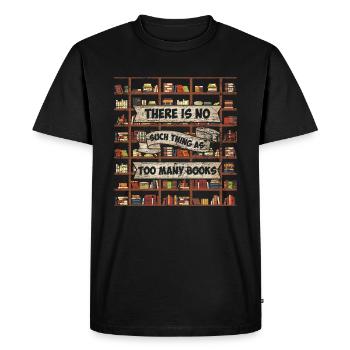 Buch - Männer Premium Bio T-Shirt - Schwarz - Vorne - Nico (187cm)