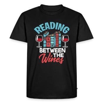 livre - T-shirt Premium bio Homme - noir - Devant - Nico (187cm)
