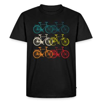 Bike lover cyclist cyclist gift - Men's Premium Organic T-Shirt - black - Front - Nico (187cm)