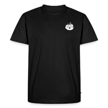 Halloween Pumpkin Cat Funny Halloween Cat - Men's Premium Organic T-Shirt - black - Front - Nico (187cm)