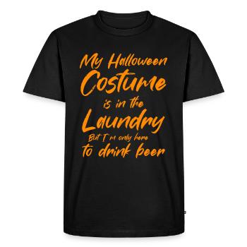 Le costume d’Halloween est dans la blanchisserie uniquement ici pour D - T-shirt Premium bio Homme - noir - Devant - Nico (187cm)