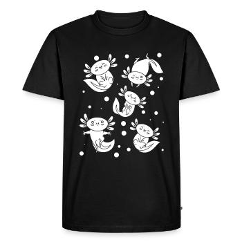Axolotl Beaucoup d’Axolotls MignonS Axolotls - T-shirt Premium bio Homme - noir - Devant - Nico (187cm)