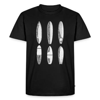 Surfboard Surfing - Water Surfer Surfing Surfboard - Men's Premium Organic T-Shirt - black - Front - Nico (187cm)
