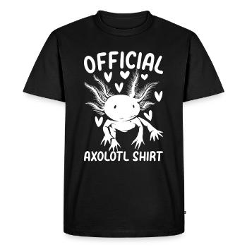Axolotl Lover Official Axolotl Shirt Axolotl Cute - Men's Premium Organic T-Shirt - black - Front - Nico (187cm)