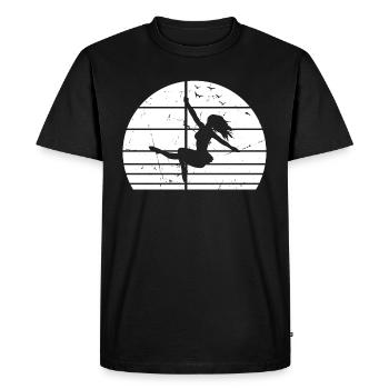 Pole Dance Silhouette Pole Dancing I Pole Dance Gi - T-shirt Premium bio Homme - noir - Devant - Nico (187cm)