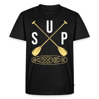 SUP Stand Up Paddle Board - SUP Board SUP Girl - Men's Premium Organic T-Shirt - black - Front - Nico (187cm)