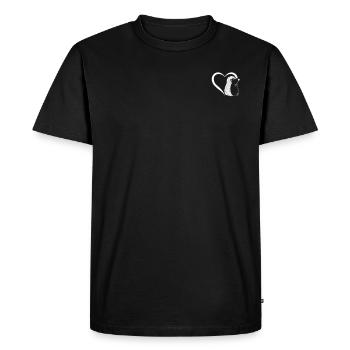 Mignon hérisson coeur - Animal hérissons coeurs bébé - T-shirt Premium bio Homme - noir - Devant - Nico (187cm)