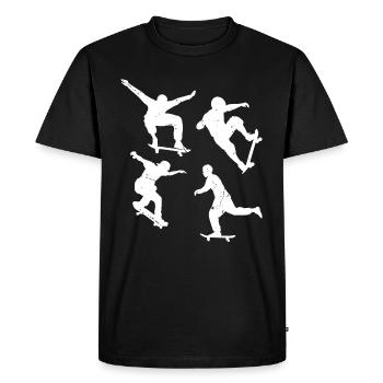Skater Skatepark Skating Skater Boys Skateboard Sk - Men's Premium Organic T-Shirt - black - Front - Nico (187cm)