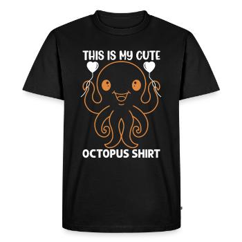 Octopus - Ceci est ma jolie chemise pieuvre Octopus kr - T-shirt Premium bio Homme - noir - Devant - Nico (187cm)