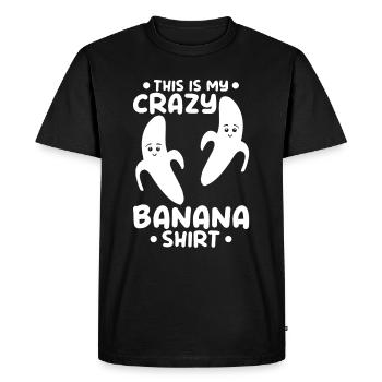 Banana Lover - C’est ma chemise banane folle Banan - T-shirt Premium bio Homme - noir - Devant - Nico (187cm)