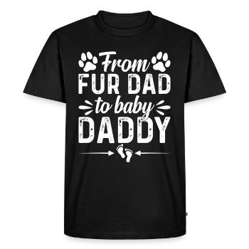 Pet Dog Daddy New Dad Dog Daddy To Be - De Fur D - T-shirt Premium bio Homme - noir - Devant - Nico (187cm)