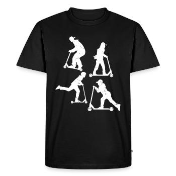 Scooter Tricks Stunt Scooter Stunts Boys Scooter - Men's Premium Organic T-Shirt - black - Front - Nico (187cm)