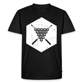 Playing Billiard 8-Ball Pool Billiard Game Billiar - Men's Premium Organic T-Shirt - black - Front - Nico (187cm)