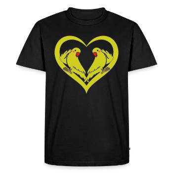 Cockatiel Bird Lover - Parrot Bird Lover Parrot Bi - Men's Premium Organic T-Shirt - black - Front - Nico (187cm)