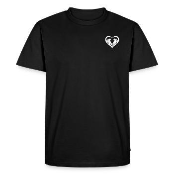Parrot Bird Lover Heart Parrot Bird Cockatiel Bird - Men's Premium Organic T-Shirt - black - Front - Nico (187cm)