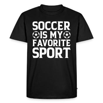 Soccer Is My Favorite Sport - Soccer Game Soccer P - Men's Premium Organic T-Shirt - black - Front - Nico (187cm)