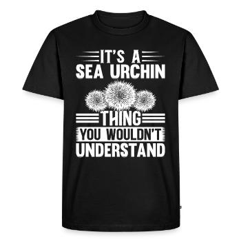 It's A Sea Urchin Thing - Sea Urchin Lover - Men's Premium Organic T-Shirt - black - Front - Nico (187cm)