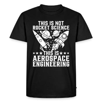 Rocket Scientist Aerospace Engineering Aerospace E - Men's Premium Organic T-Shirt - black - Front - Nico (187cm)