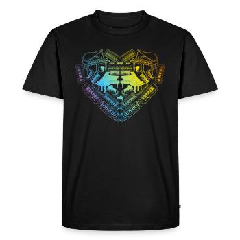 Piano Heart - Piano Keyboard Player Keyboardist Pi - Men's Premium Organic T-Shirt - black - Front - Nico (187cm)