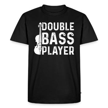 Contrebassiste - Contrebasse Contrebasse - T-shirt Premium bio Homme - noir - Devant - Nico (187cm)