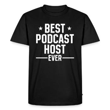 Meilleur hôte de podcast de tous les temps - Podcast Creator Podcastin - T-shirt Premium bio Homme - noir - Devant - Nico (187cm)