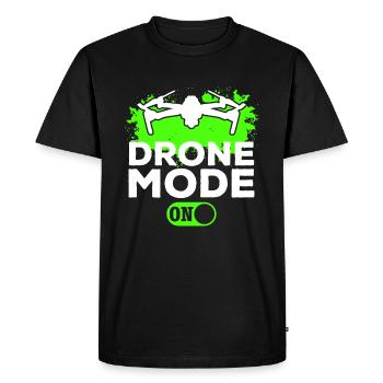 Mode drone activé - Quadcopter Drone Pilot Drone Flyin - T-shirt Premium bio Homme - noir - Devant - Nico (187cm)