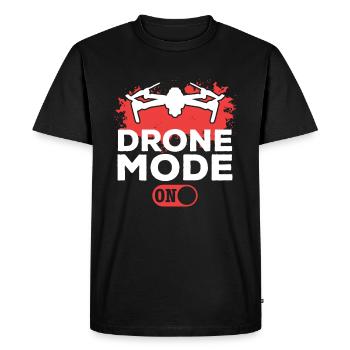 Mode drone activé - Drone volant drone de course Drone Pi - T-shirt Premium bio Homme - noir - Devant - Nico (187cm)