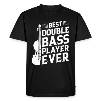 Contrebassiste - Meilleur contrebassiste de tous les temps - T-shirt Premium bio Homme - noir - Devant - Nico (187cm)