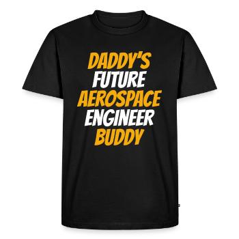 Aerospace Engineer - Daddy's Future Aerospace Engi - Men's Premium Organic T-Shirt - black - Front - Nico (187cm)