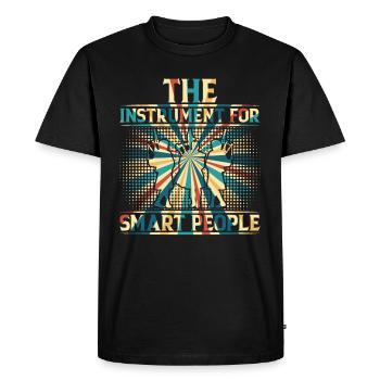 Bagpipe Player Bagpiper - Bagpipe Instrument - Men's Premium Organic T-Shirt - black - Front - Nico (187cm)