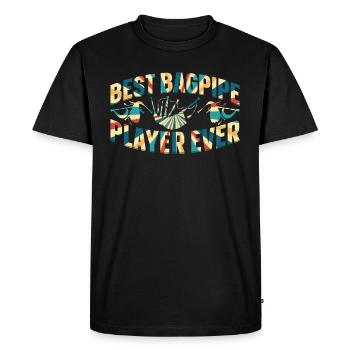 Best Bagpipe Player Ever Bagpipe Lover Best Bagpip - Men's Premium Organic T-Shirt - black - Front - Nico (187cm)