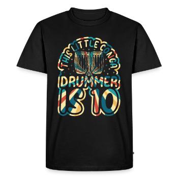 This Little Conga Drummer Is 10 Conga Drums Conga - Men's Premium Organic T-Shirt - black - Front - Nico (187cm)