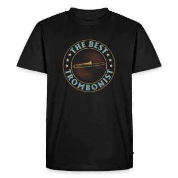 Le meilleur tromboniste Trombone Musicien Trombones Mu - T-shirt Premium bio Homme - noir - Devant - Nico (187cm)
