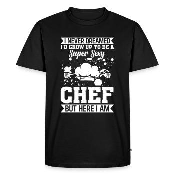 Je n’ai jamais rêvé que je grandirais pour devenir un Che super sexy - T-shirt Premium bio Homme - noir - Devant - Nico (187cm)