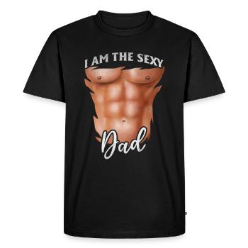 I Am The Sexy Dad - Father's Day 2023 Sexy Dad & F - Men's Premium Organic T-Shirt - black - Front - Nico (187cm)