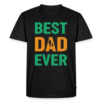 Best Dad Ever - Fathers Day 2023 - Men's Premium Organic T-Shirt - black - Front - Nico (187cm)