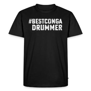 Meilleur batteur de conga Joueur de conga - Musicien de conga - T-shirt Premium bio Homme - noir - Devant - Nico (187cm)