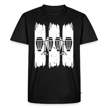 Conga Drums Conga Instruments - T-shirt Premium bio Homme - noir - Devant - Nico (187cm)