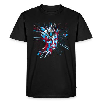 IA Intelligence Artificielle Robot IA Robotique - T-shirt Premium bio Homme - noir - Devant - Nico (187cm)