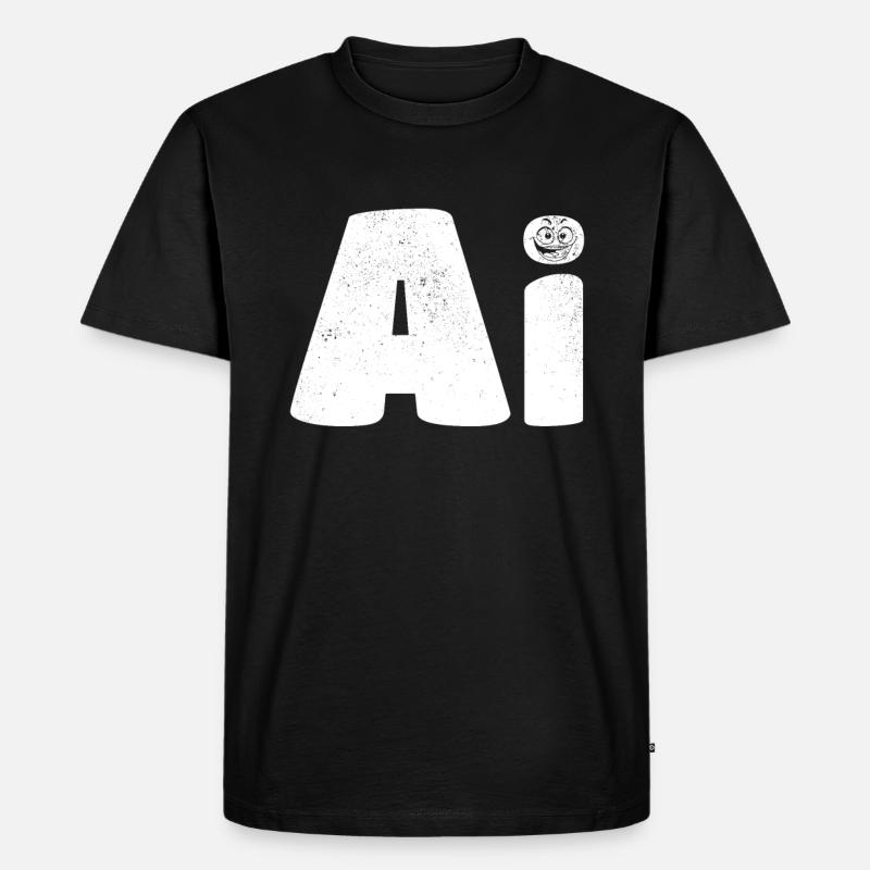 AI Artificial Intelligence & AI Robotics - Männer Premium Bio T-Shirt - Schwarz