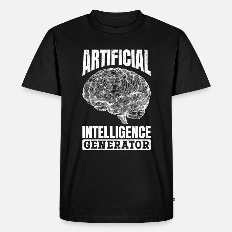 Artificial Intelligence Generator - Männer Premium Bio T-Shirt - Schwarz
