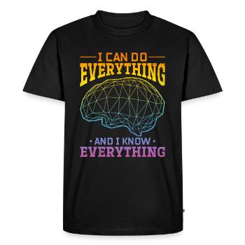 Artificial Intelligence Quotes Artificial Intellig - Men's Premium Organic T-Shirt - black - Front - Nico (187cm)