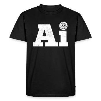 Ai Artificial Intelligence - Funny Artificial Inte - Men's Premium Organic T-Shirt - black - Front - Nico (187cm)