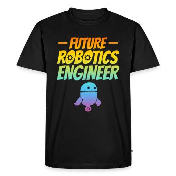 AI Robotics Machine Learning - Future Robotics Eng - Men's Premium Organic T-Shirt - black - Front - Nico (187cm)