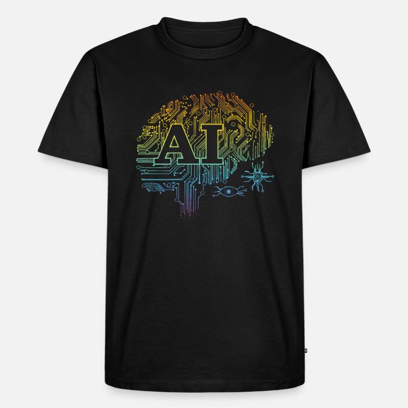 Machine Learning Ai Artificial Intelligence - Männer Premium Bio T-Shirt - Schwarz